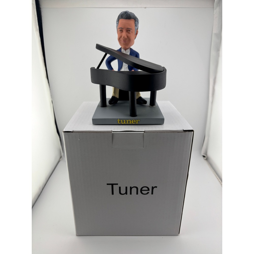 Black Bear Tuner Bobblehead Man at Grand Piano Collectible Figure with Box